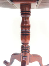1750-1795 Federal Period Snake Foot Figured Mahogany Chippendale Single Board Top Tilt Top Table