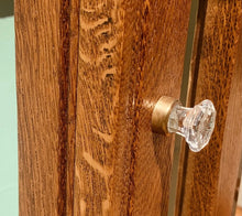 1895-1910 Art Nouveau Victorian Oak Hall Tree Chair Seat & Mirror