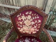 18th Century French Armchair Fauteuil Louis XV-XIV Tapestry Needlepoint