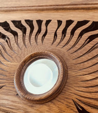 1895-1910 Art Nouveau Victorian Oak Hall Tree Chair Seat & Mirror