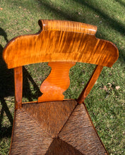 Circa 1825  Antique Federal Chair Tiger/Curly Birdseye Maple