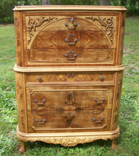 Marquetry Masterpiece Antique Furniture Chest Drawers Dresser French Provincial