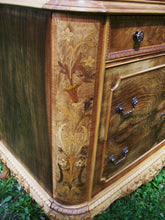 Marquetry Masterpiece Antique Furniture Chest Drawers Dresser French Provincial
